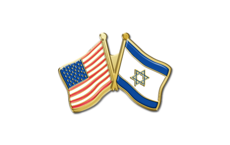 In Stock American/Israeli Flag Combination